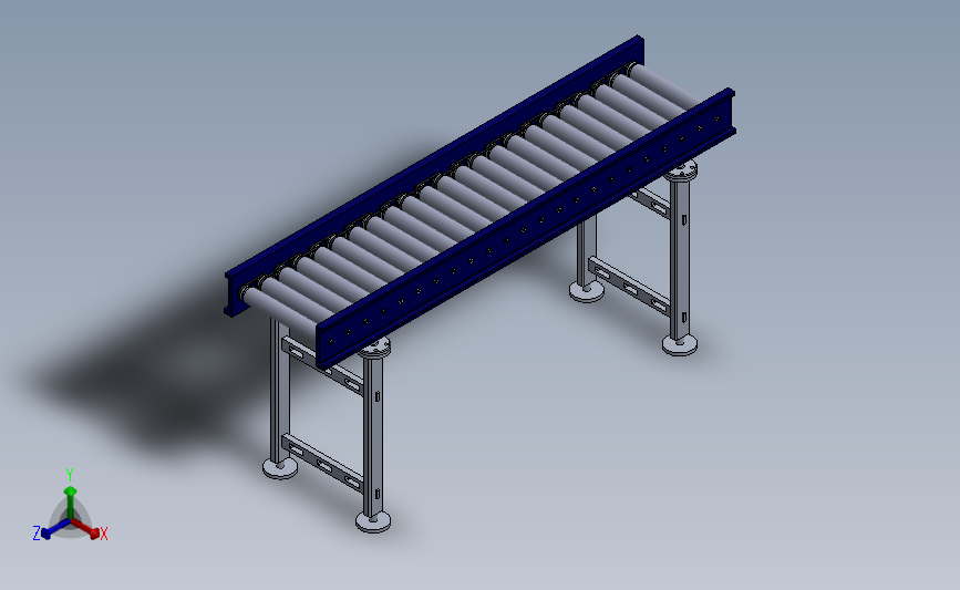 滚筒输送机solidworks2016