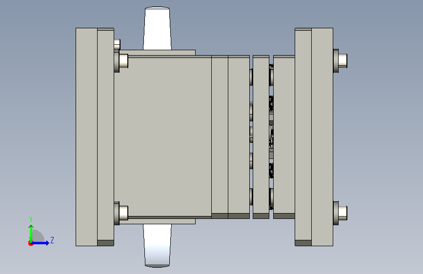 T0179-Pan-B切水口料头治具 左侧视图