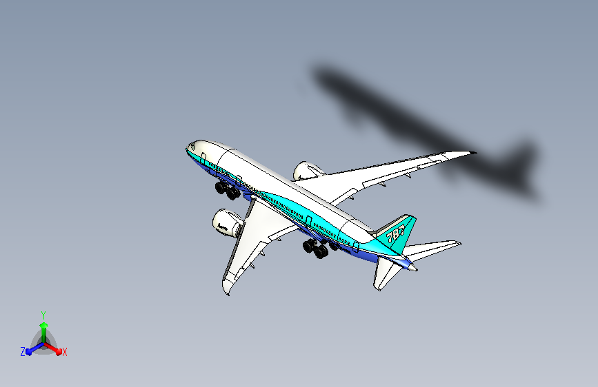 波音787飞机模型组装图