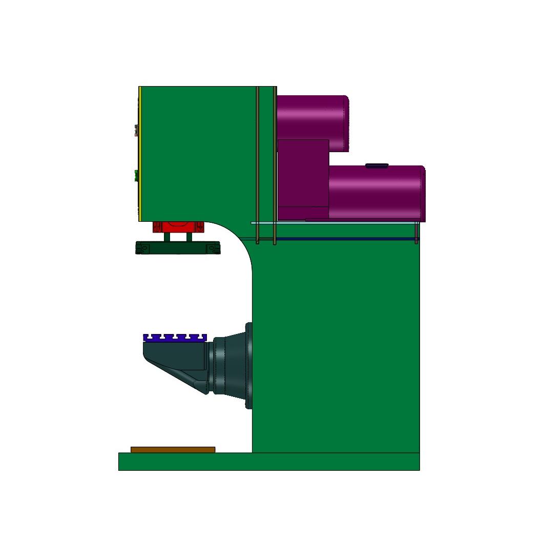 圆桶构件折边拼合偏置冲机