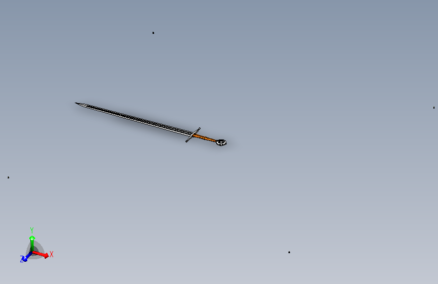 Ceremonial Sword半柄剑模型