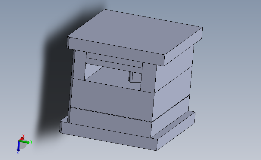 全包围手柄注塑模具3D图