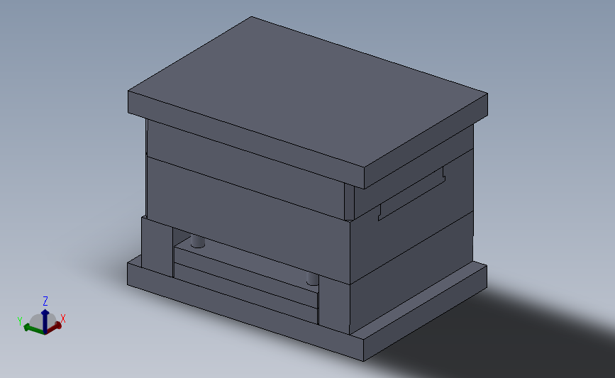 电木盖蒂注塑模具3D图