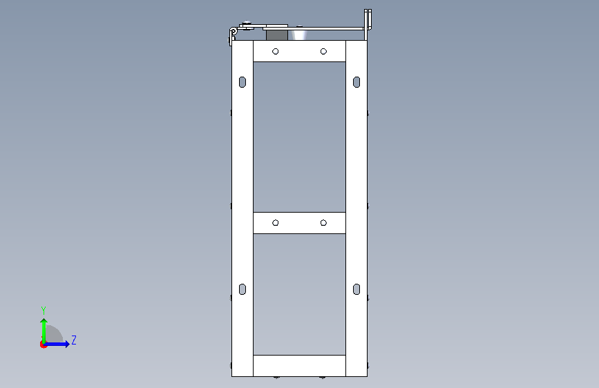A0015977-德国军用油桶架 左侧视图