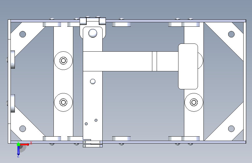 A0015977-德国军用油桶架 俯视图