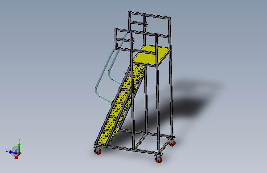 Mobile ladder仓库工厂移动梯子