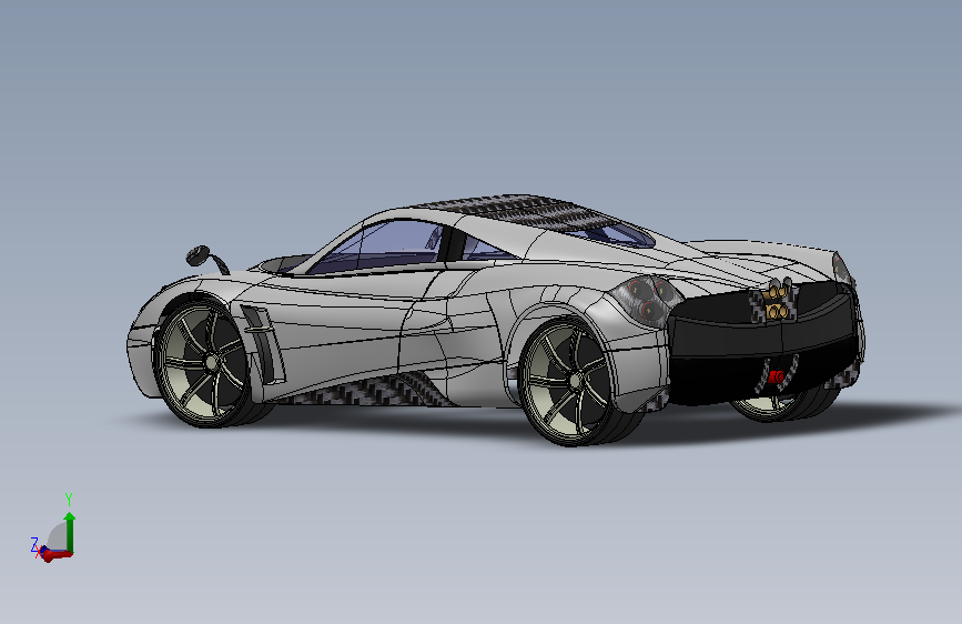 PAGANI HUAYRA跑车车壳