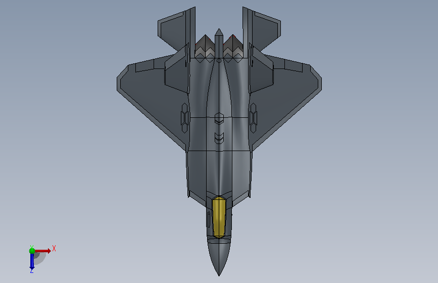 PU-75C喷气式战斗机简易造型