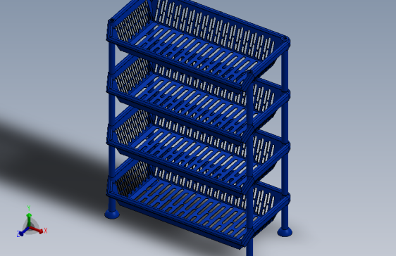 Plastic Vegetable Rack塑料蔬菜架模型
