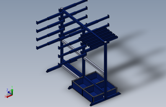 Rack for Pipes工业车间管材架