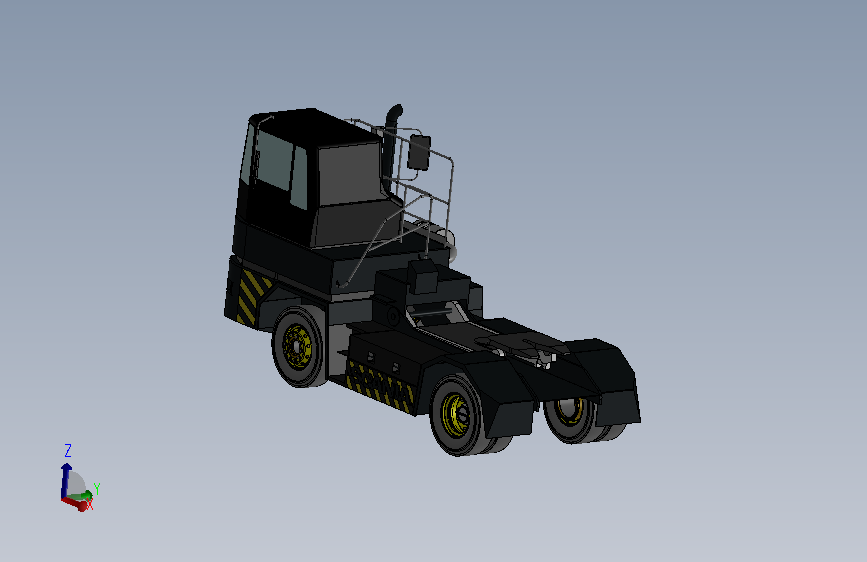 Terminal truck卡车头简易模型 INVENTOR设计 附