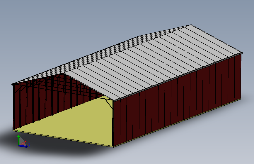 50×100金属钢结构建筑
