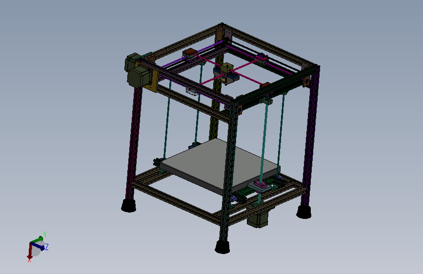 便携式小型3D打印机结构设计