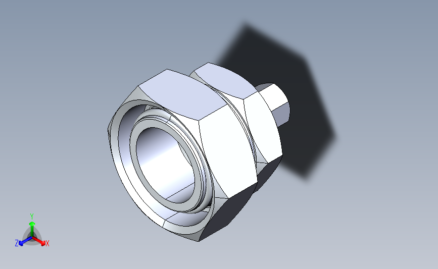 2C 外螺纹内螺纹转换卡套接头[2C-12-45-RN]_STEP_模型图纸下载 – 懒石网