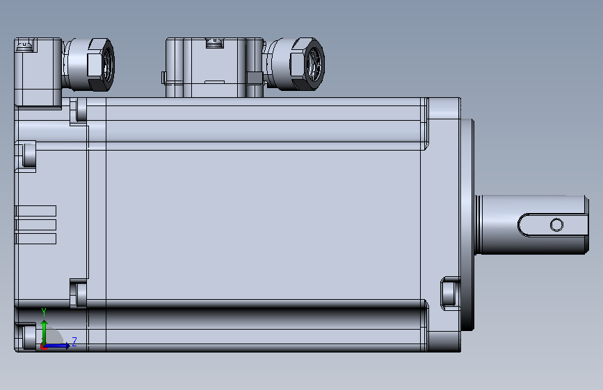MS1H4-40B30CB-A334R-中惯量带刹车400w 左侧视图