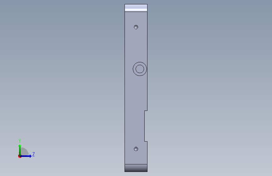 S12T(L)-A1-AB-001X轴主安装板8 左侧视图
