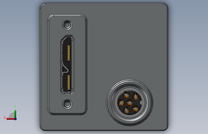 检测设备-Basler ace 2 USB3 背面视图