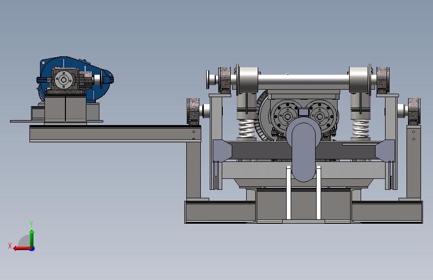 混凝土振动台 背面视图