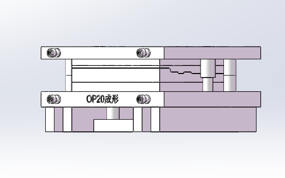 摩托底板模具设计 正面视图