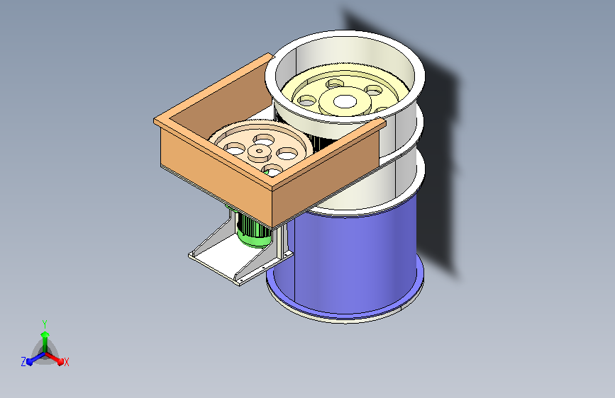 立轴式破碎机3D