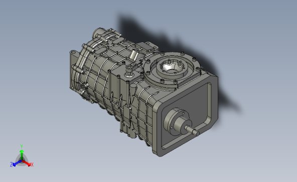 大型汽车变速箱3D模型