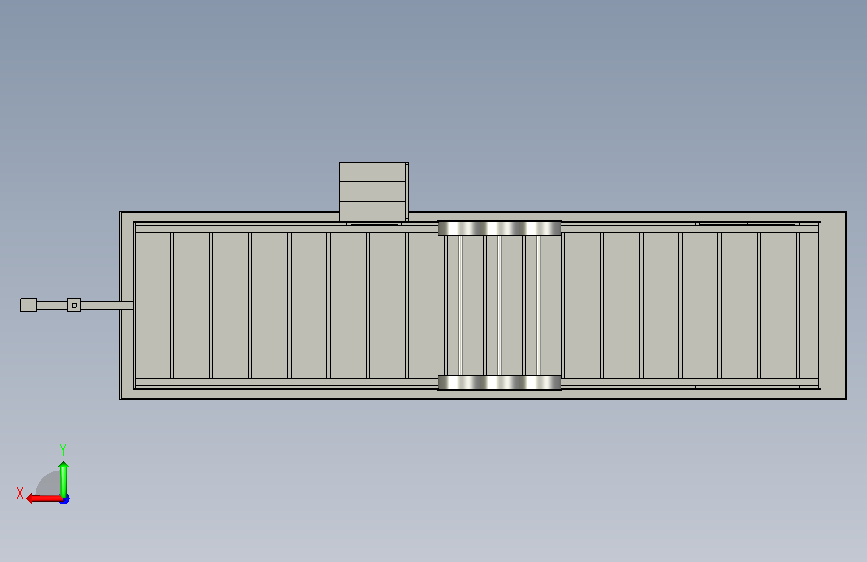 A0016182-10.5米移动房车 背面视图