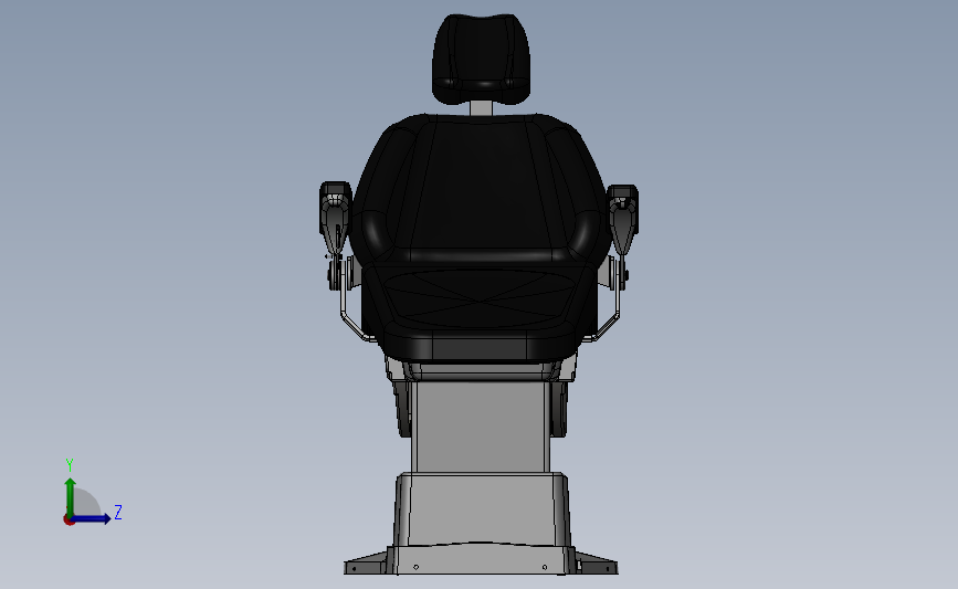 高级航空座椅三维设计