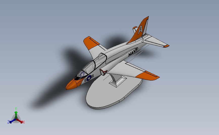 教练飞机 3D模型