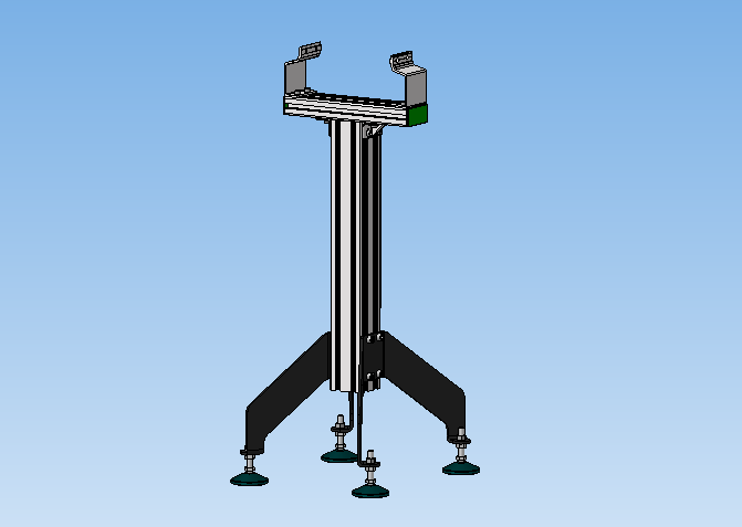 V3.0铝型材输送机可调节腿上站立
