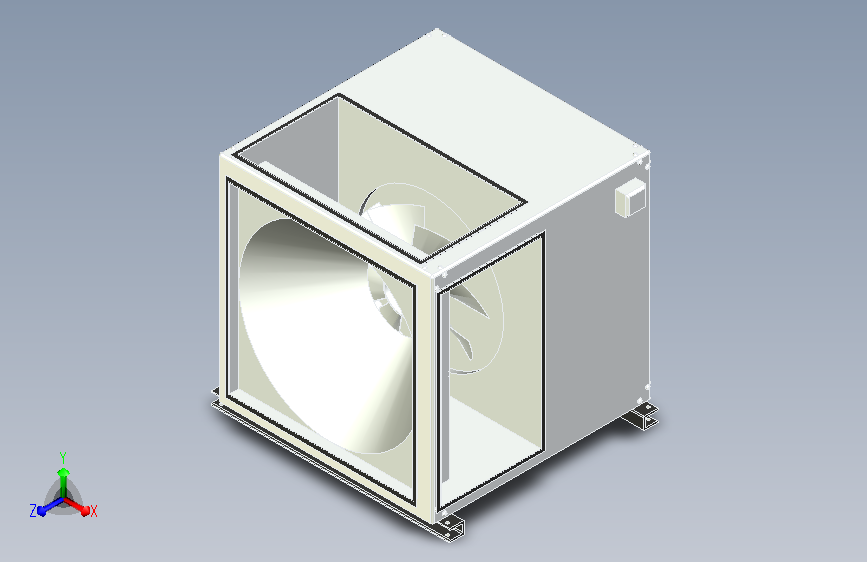 内置直联（B型A式）HTFC低噪声箱式离心风机[HTFC-28-B-IV-5]