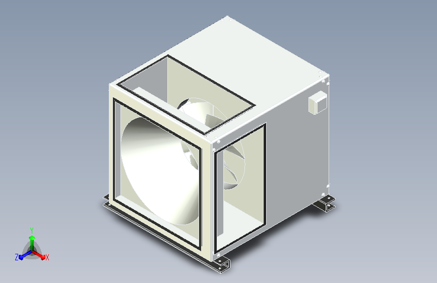 内置直联（B型A式）HTFC低噪声箱式离心风机[HTFC-20-B-IV-5]