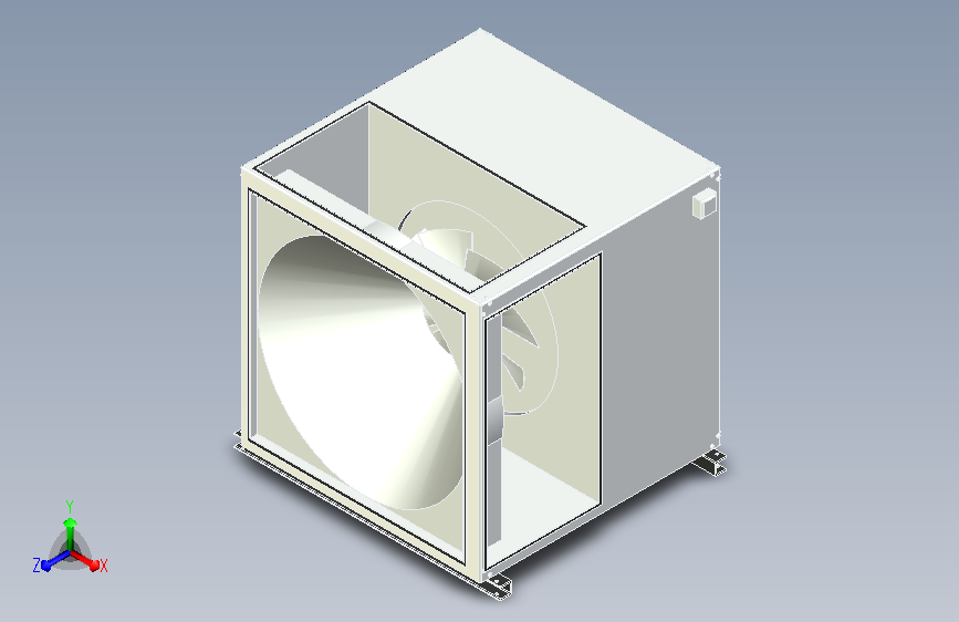内置直联（B型A式）HTFC低噪声箱式离心风机[HTFC-36-B-IV-5]