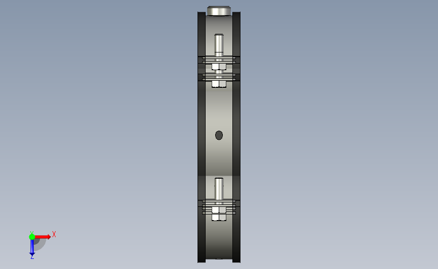 用于固定玻璃管道d58-66、68-80、82-94mm的夹具 俯视图