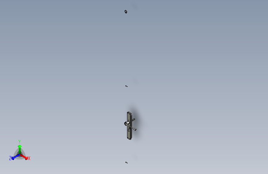 Door handle门把手结构