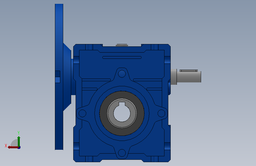 NMRV系列蜗轮蜗杆减速机NMRV.VS030-56B5 背面视图
