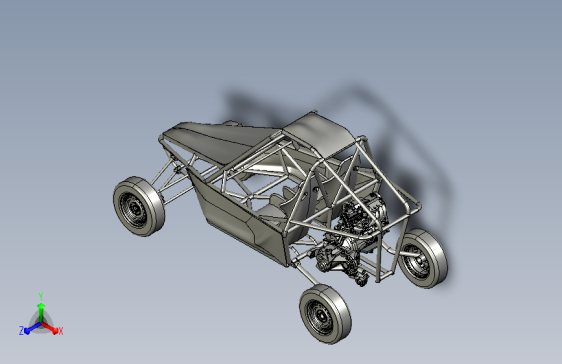 Buggy frame越野钢管车结构 STEP格式