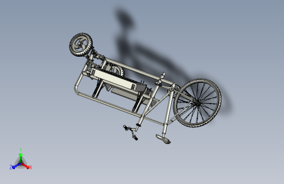 Cargo Bicycle异形三轮自行车 STEP格式
