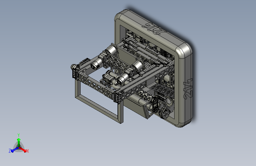 F4 CADathon Team 214比赛机器人小车 F3Z STEP格式