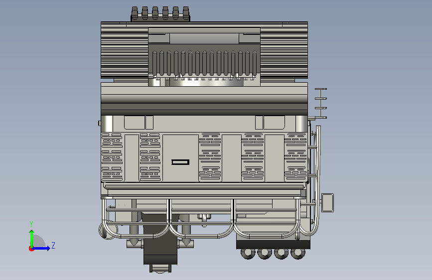 Merhaba excavator design挖掘机 STP IGS格式 左侧视图