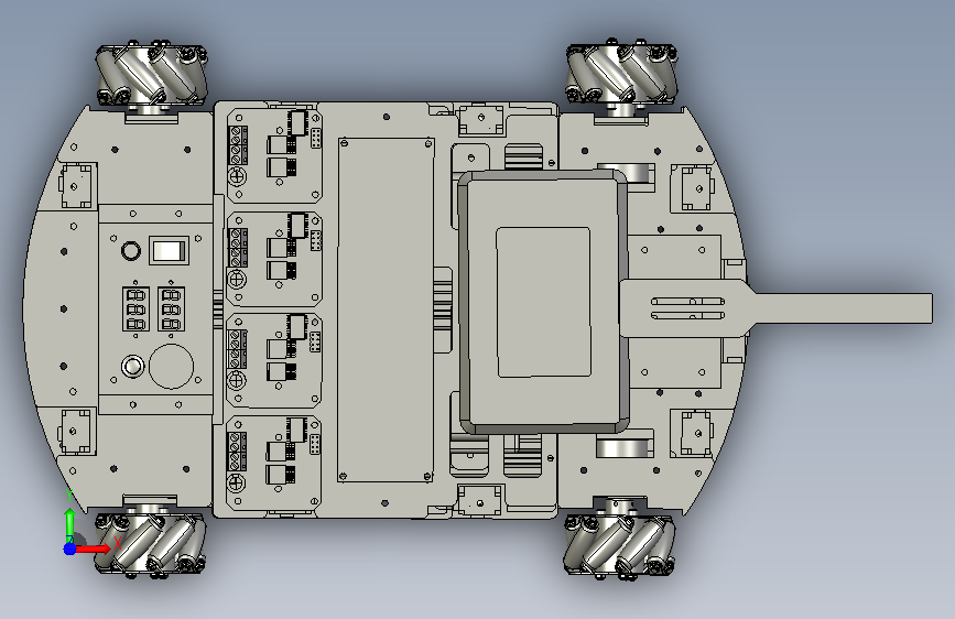 Mobile Robotic MyRio移动机器人小车 STP格式 正面视图