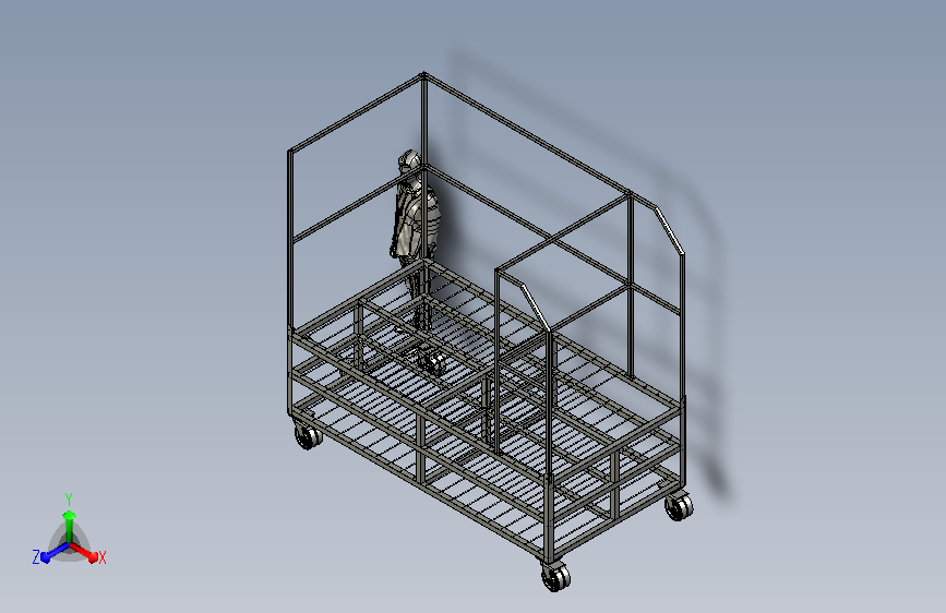 Modulos Desarme工厂拖车物料车 STEP格式