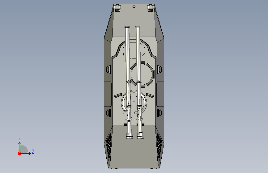 R3 T106 FA轻型坦克简易模型 STEP STP格式 左侧视图