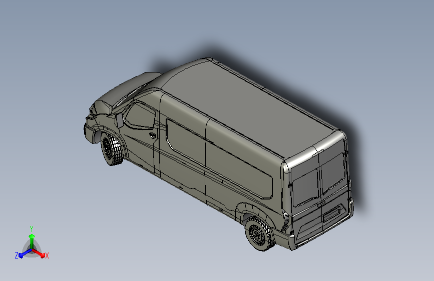 TBO T7 VAN 2024商务车面包车外形 STEP格式