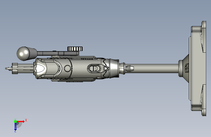 dremel drill press自制钻机 STEP格式 俯视图