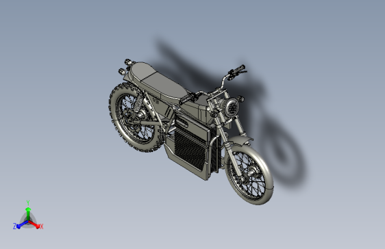 electric bike (e-bike)电动摩托车 STEP格式