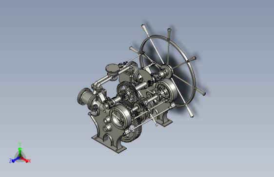 torpedo boat steering gear鱼雷艇舵机结构 STP格式