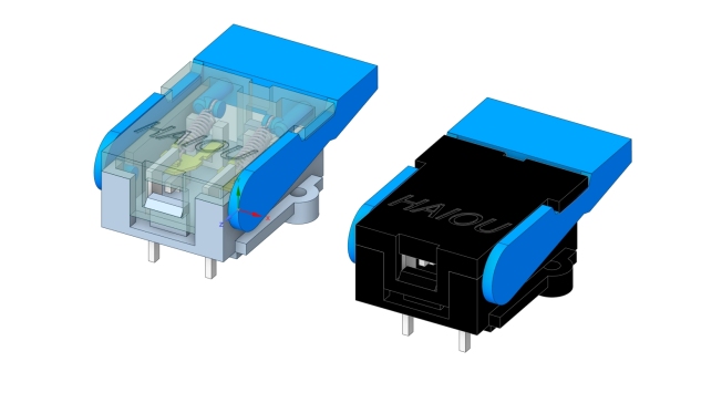 A0016399-Ms-H012-10 电话挂钩开关 6针 对讲门铃开关