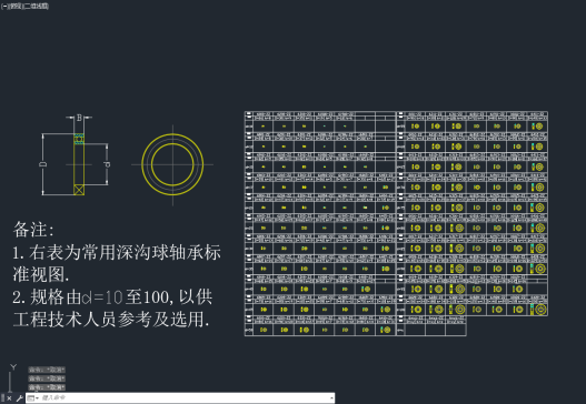 深沟球轴承系列标准视图=27878=0