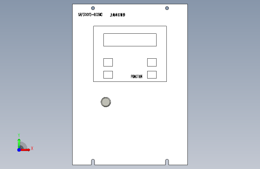 赛普 SAP300V3-022MC 变频器 正面视图