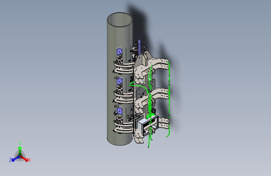 Adjustable Vacuum Pipe gripper可调式真空管夹持器 X_T格式